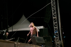 Iggy Pop performs at Riot Fest in Chicago on September 11, 2015