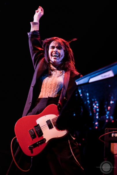 Le Butcherettes perform at a sold out show at The Sylvee in Madison, WI on November 12, 2019.